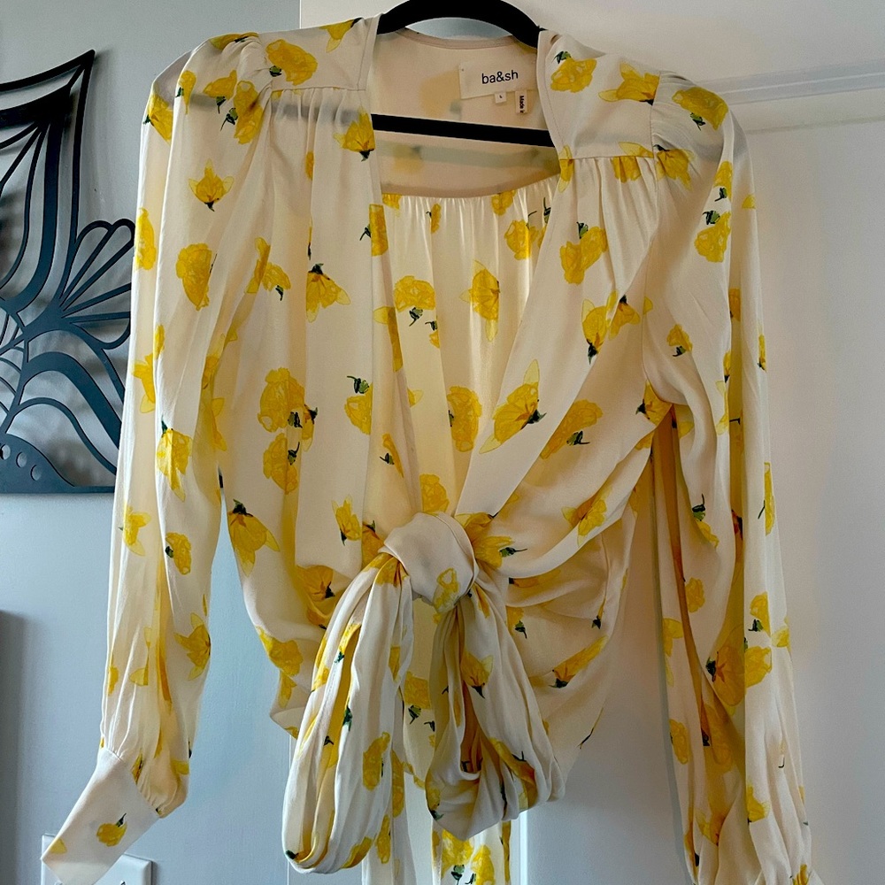 Spring summer wrap blouse NWOT